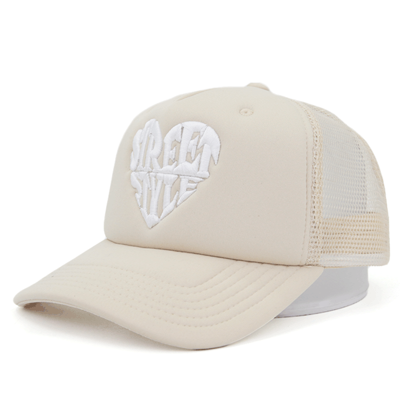 “STREET STYLE” Puff Embroidery Foam Trucker Hat – 3 Color Options