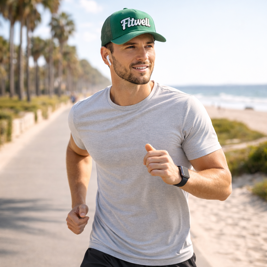 Green Foam Trucker Hat with Bold Front Patch Embroidery
