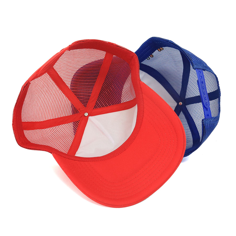 Just Breathe Colorful Foam Trucker Hat with Peace Sign Mesh – Bold 5 Panel Snapback