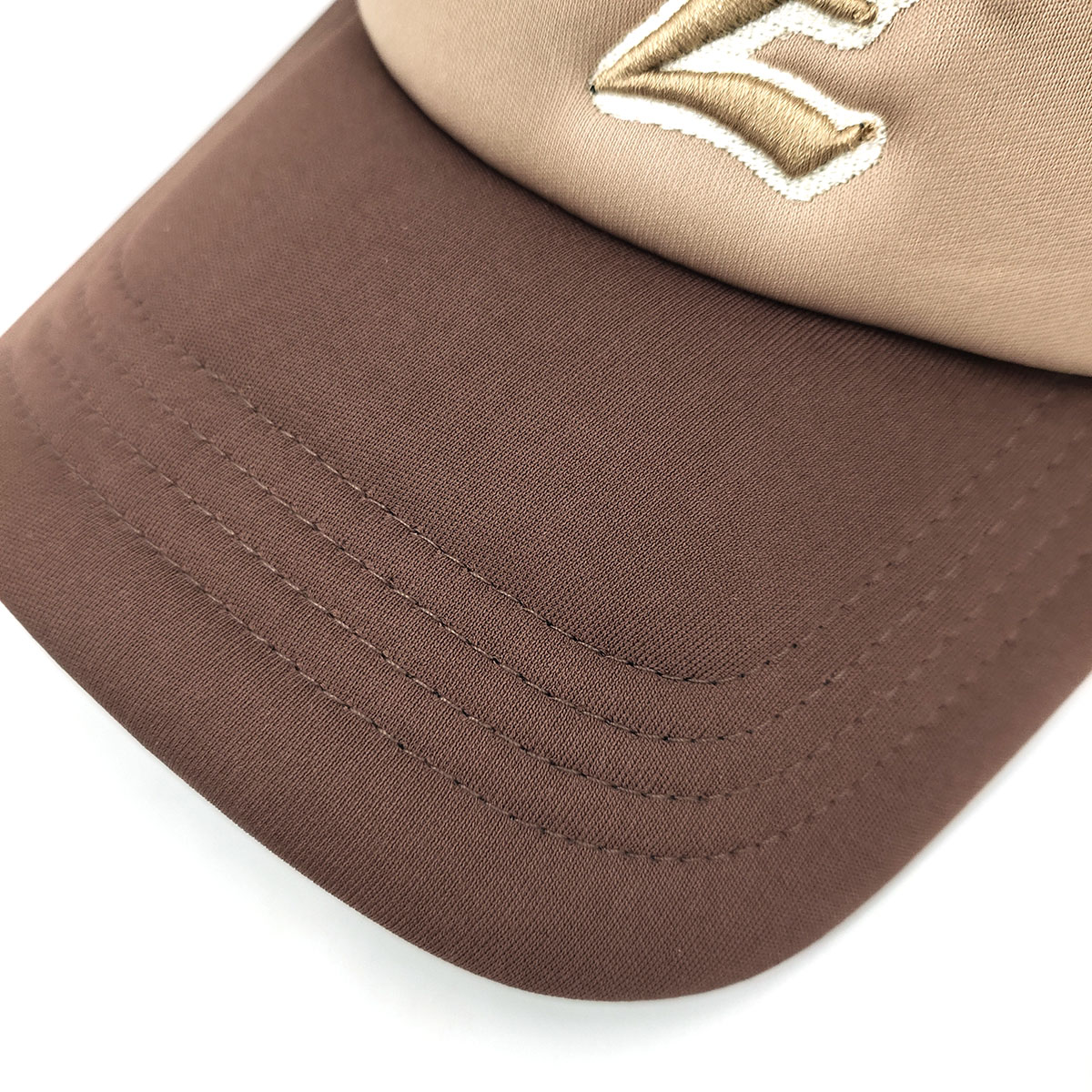 Embroidered Gothic Letter Foam Mesh Trucker Cap