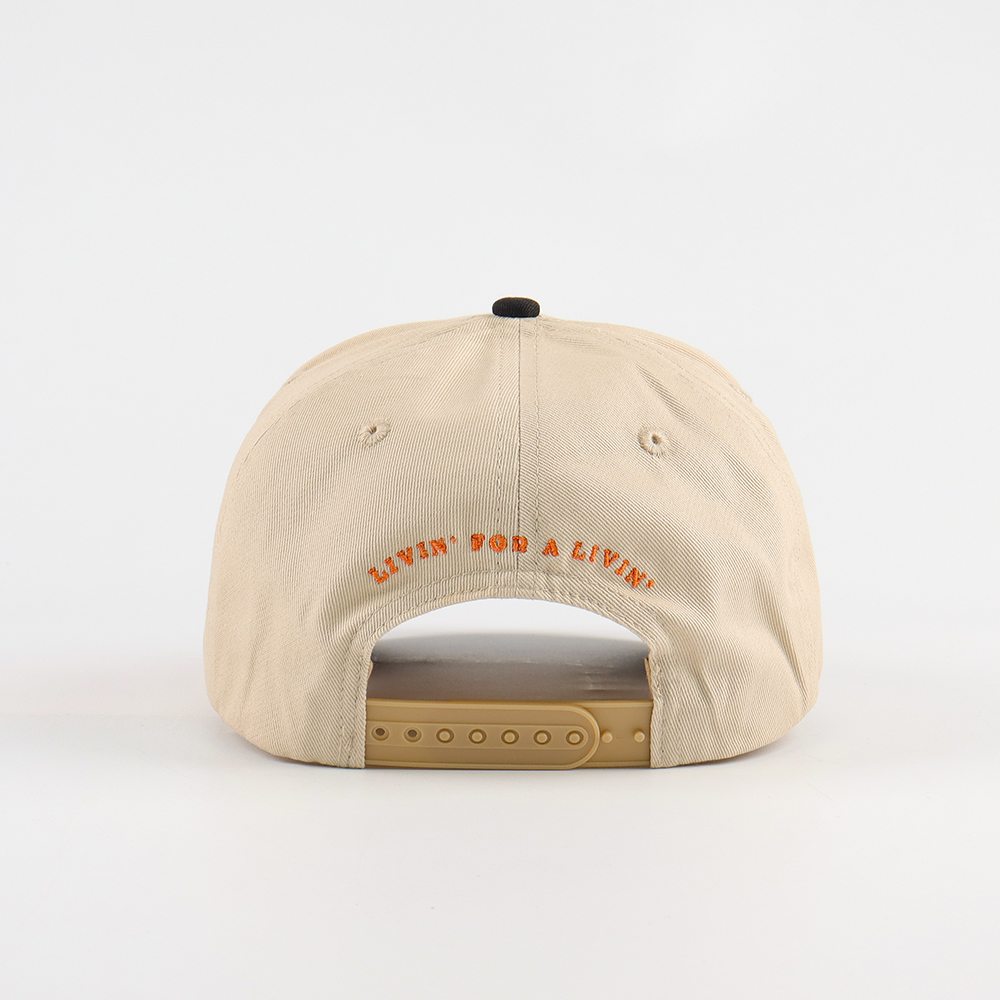 Tropical Thirst Cream and Black Two-Tone Embroidered Baseball Cap