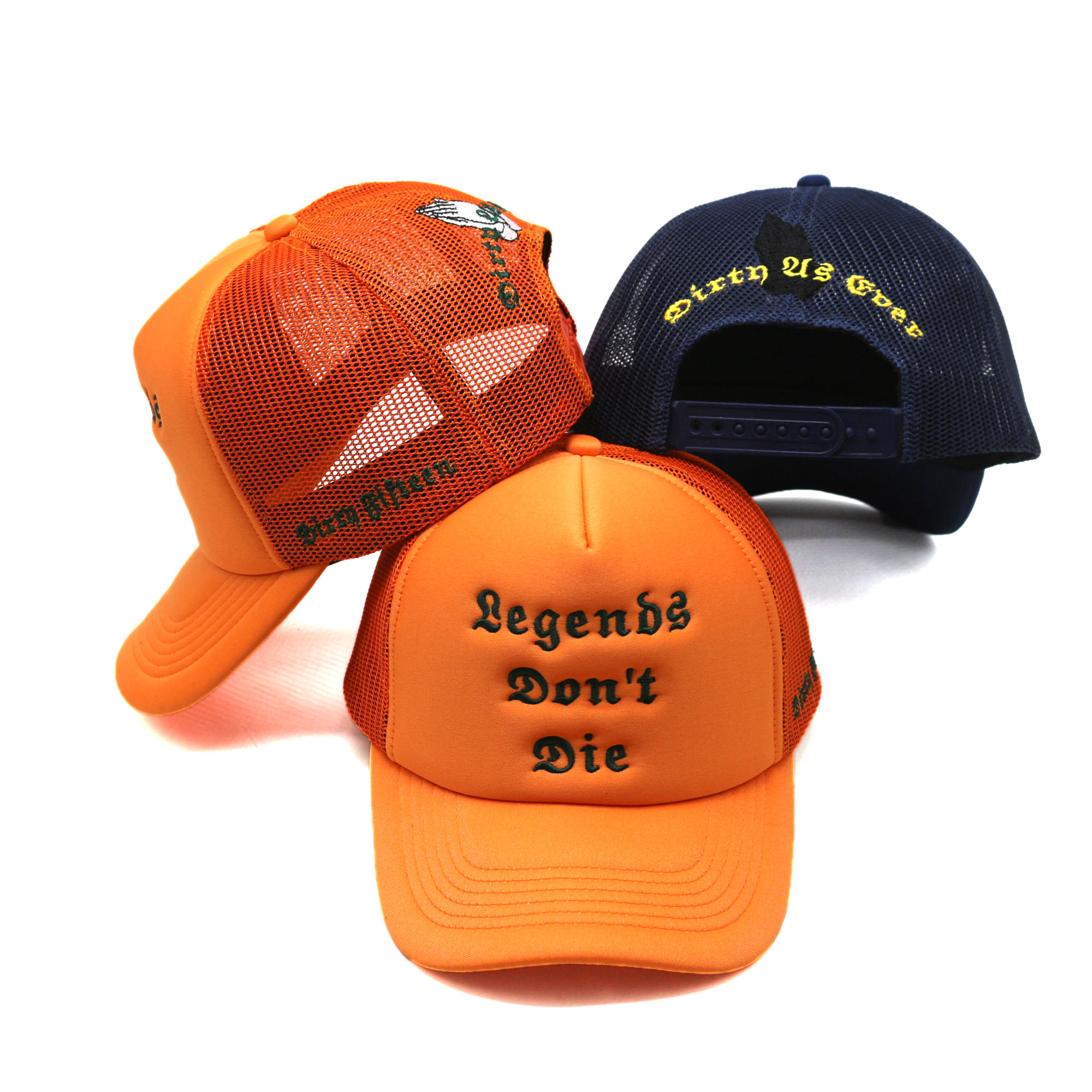 High-Quality Foam Trucker Hat with Flat Embroidered Text