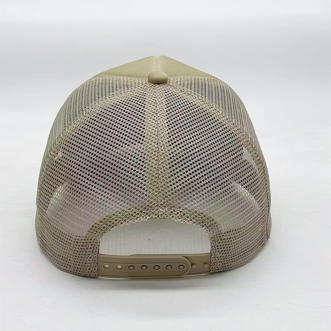 Beige SCARFACE Embroidered Mesh Trucker Cap Adjustable Casual Street Hat