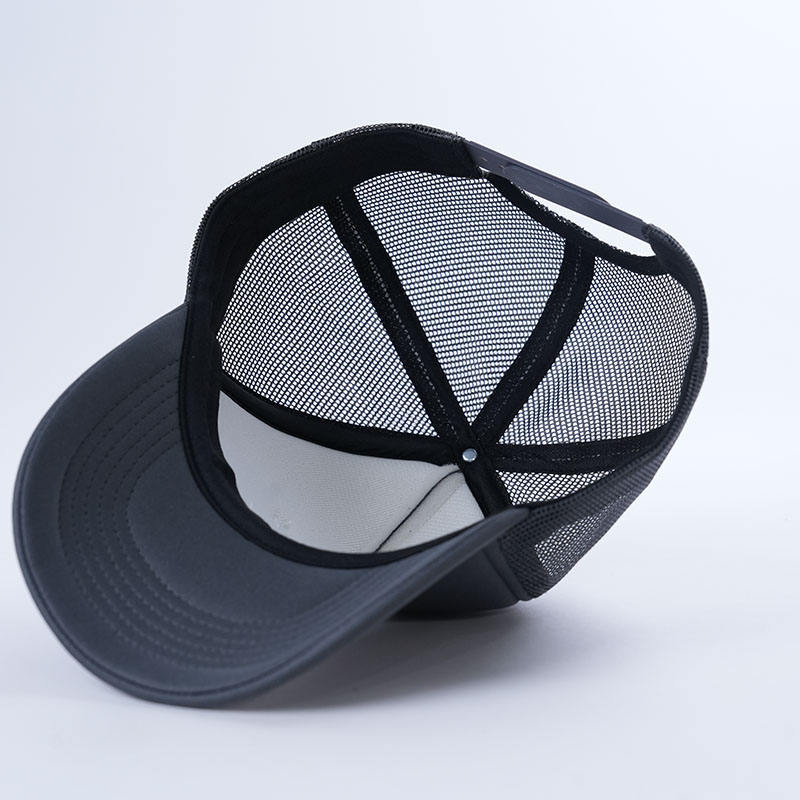 Charcoal Foam Trucker Hat with Teddy Bear Star Embroidery