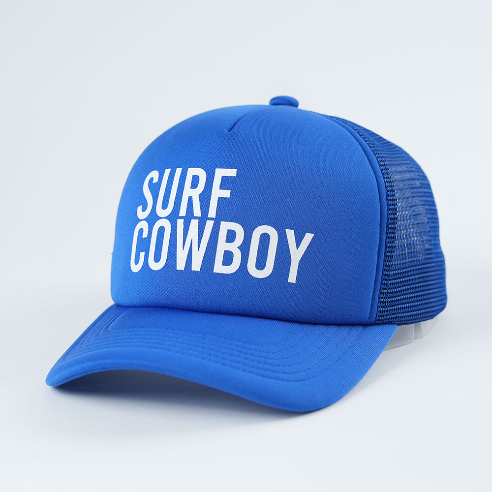 Blue Surf Cowboy Printed Foam Trucker Hat