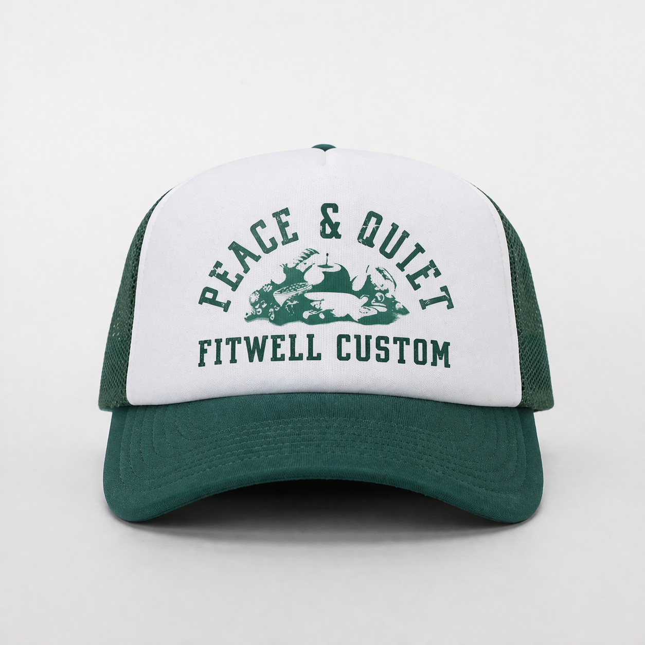 Farmers Market Print Foam Trucker Cap with Mesh Back