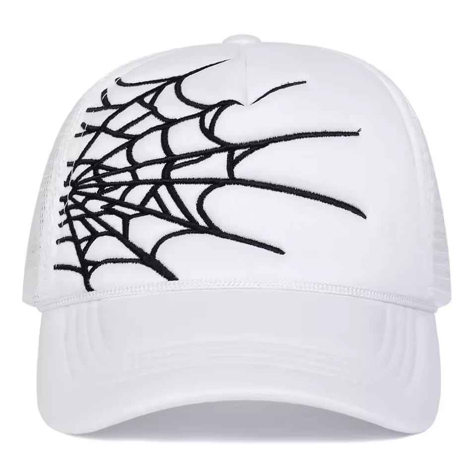 Spider Web Graphic Foam Mesh Trucker Hat