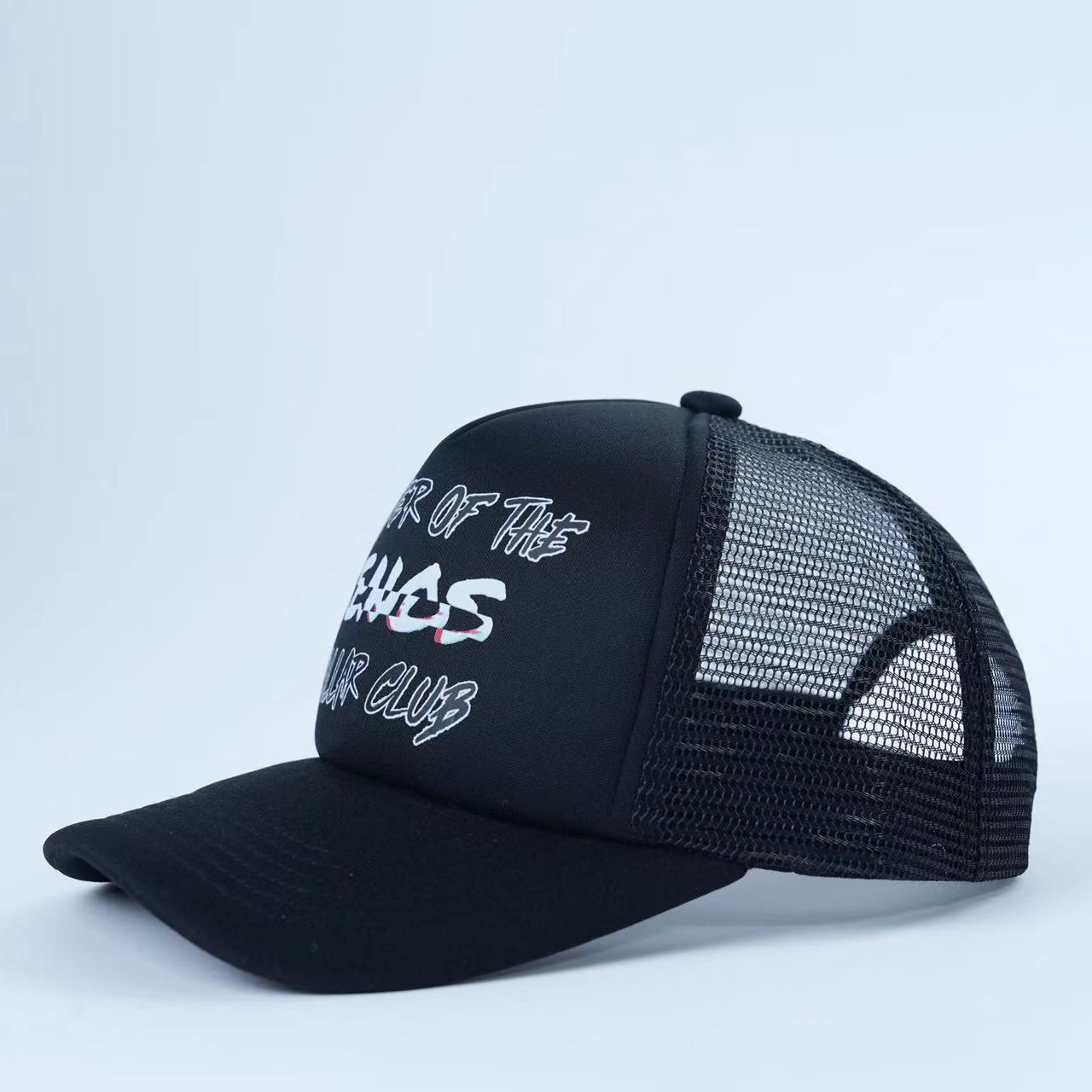 Black Member of the Xeus Dollar Club Printed Trucker Hat
