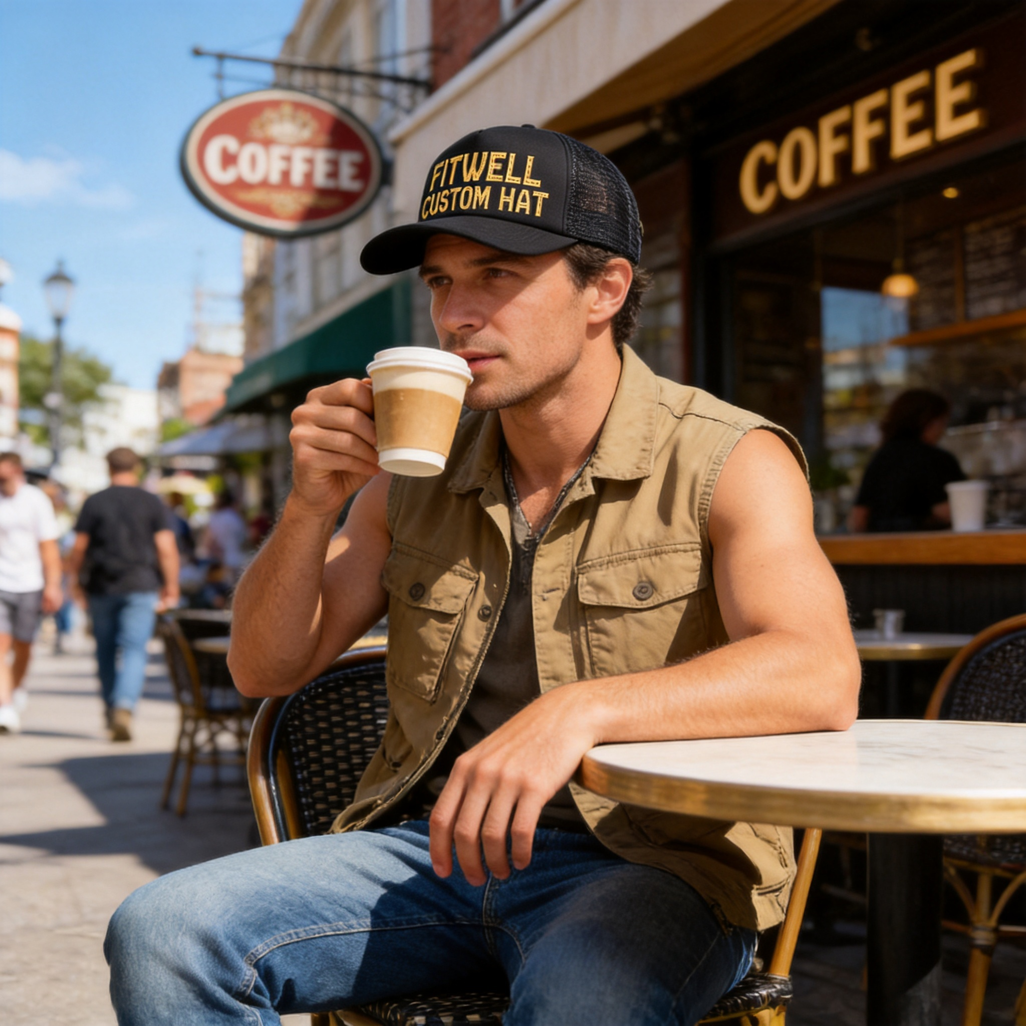 Black Hustlers Statement Print Foam Trucker Cap