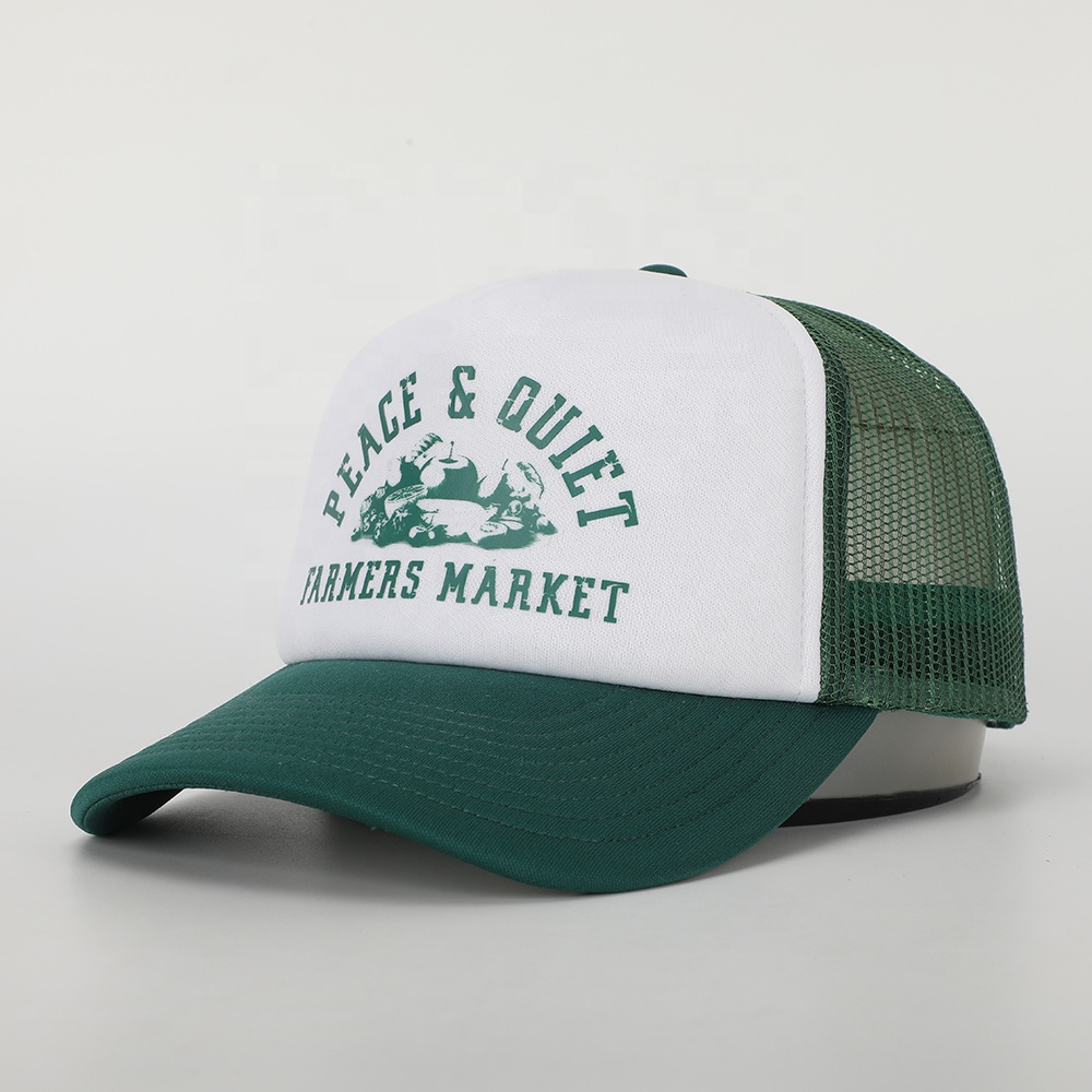 Farmers Market Print Foam Trucker Cap with Mesh Back