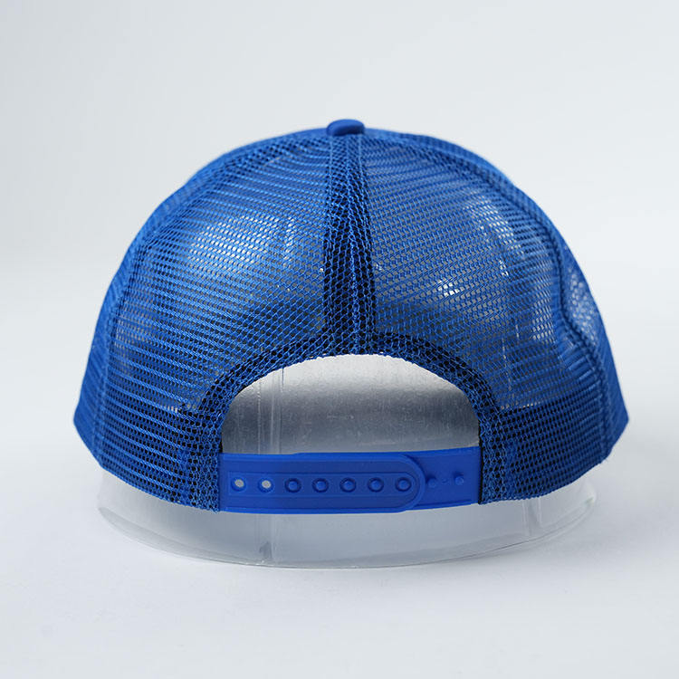 Talkeetna Alaska Blue Foam Mesh Trucker Hat with Printed Logo