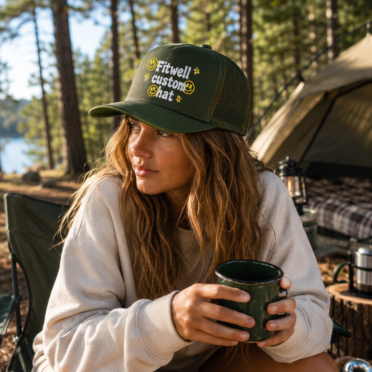 Small Body Big Energy Foam Trucker Cap with Printed Logo