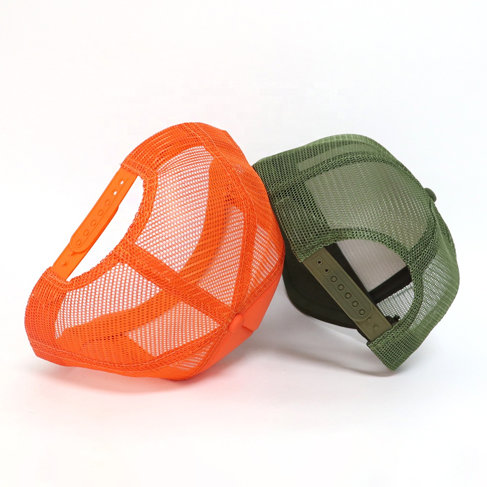Colorful Foam Trucker Hat with Printed Logo 5 Panel Mesh Back Baseball Cap