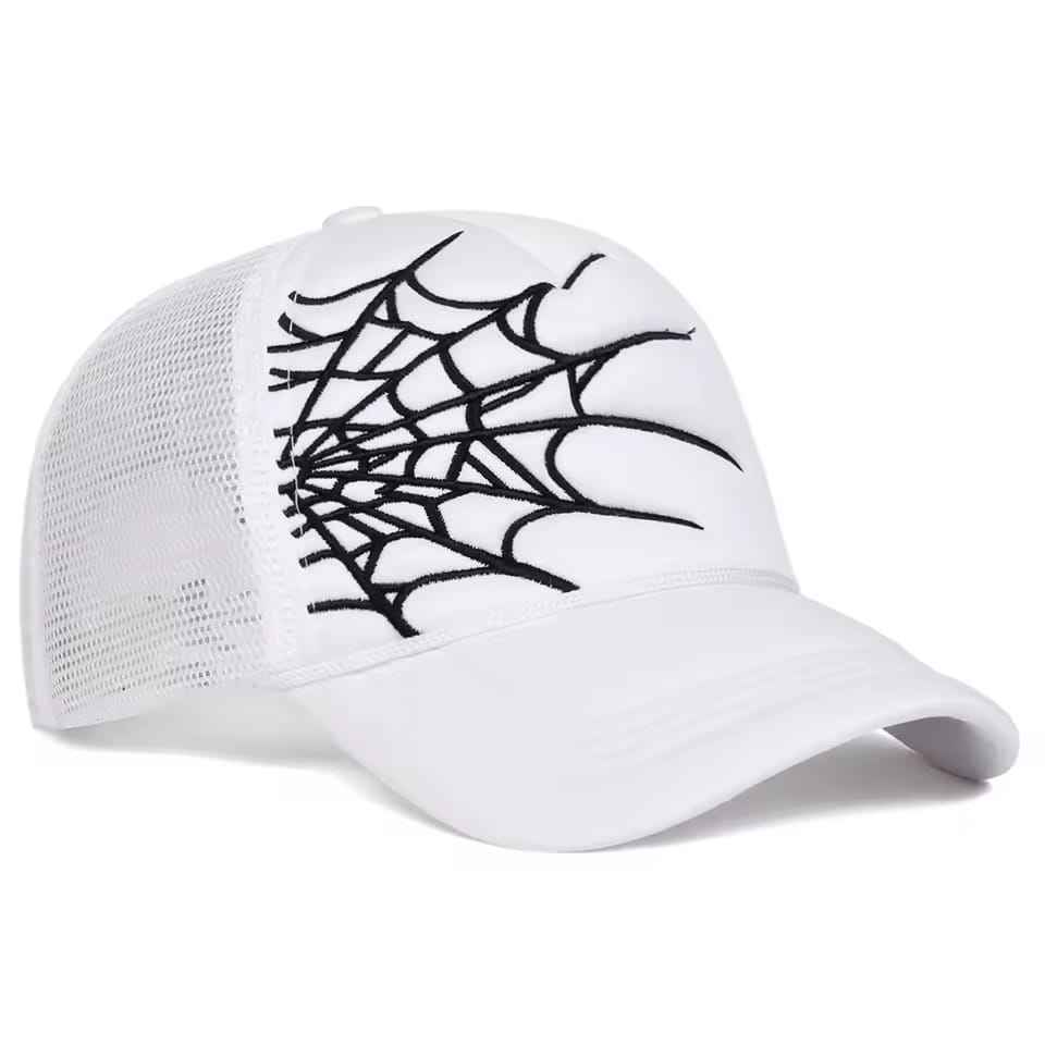 Spider Web Graphic Foam Mesh Trucker Hat