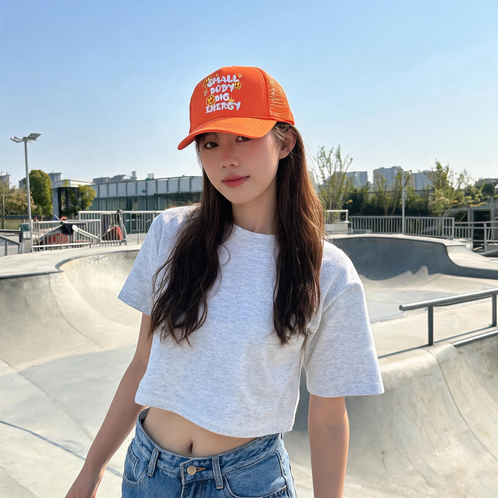 Colorful Foam Trucker Hat with Printed Logo 5 Panel Mesh Back Baseball Cap