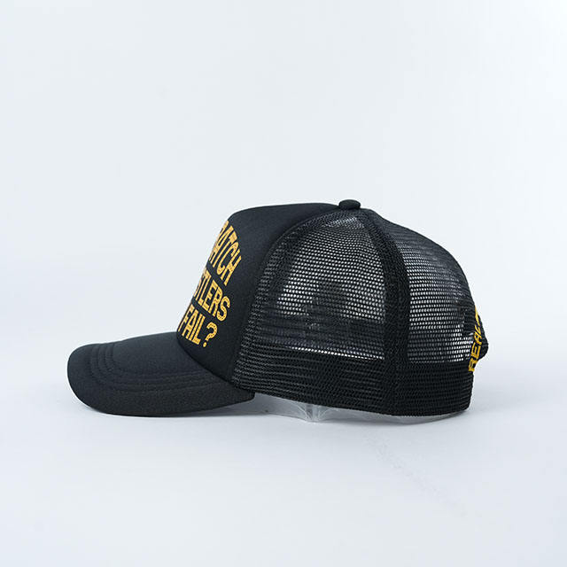 Black Hustlers Statement Print Foam Trucker Cap