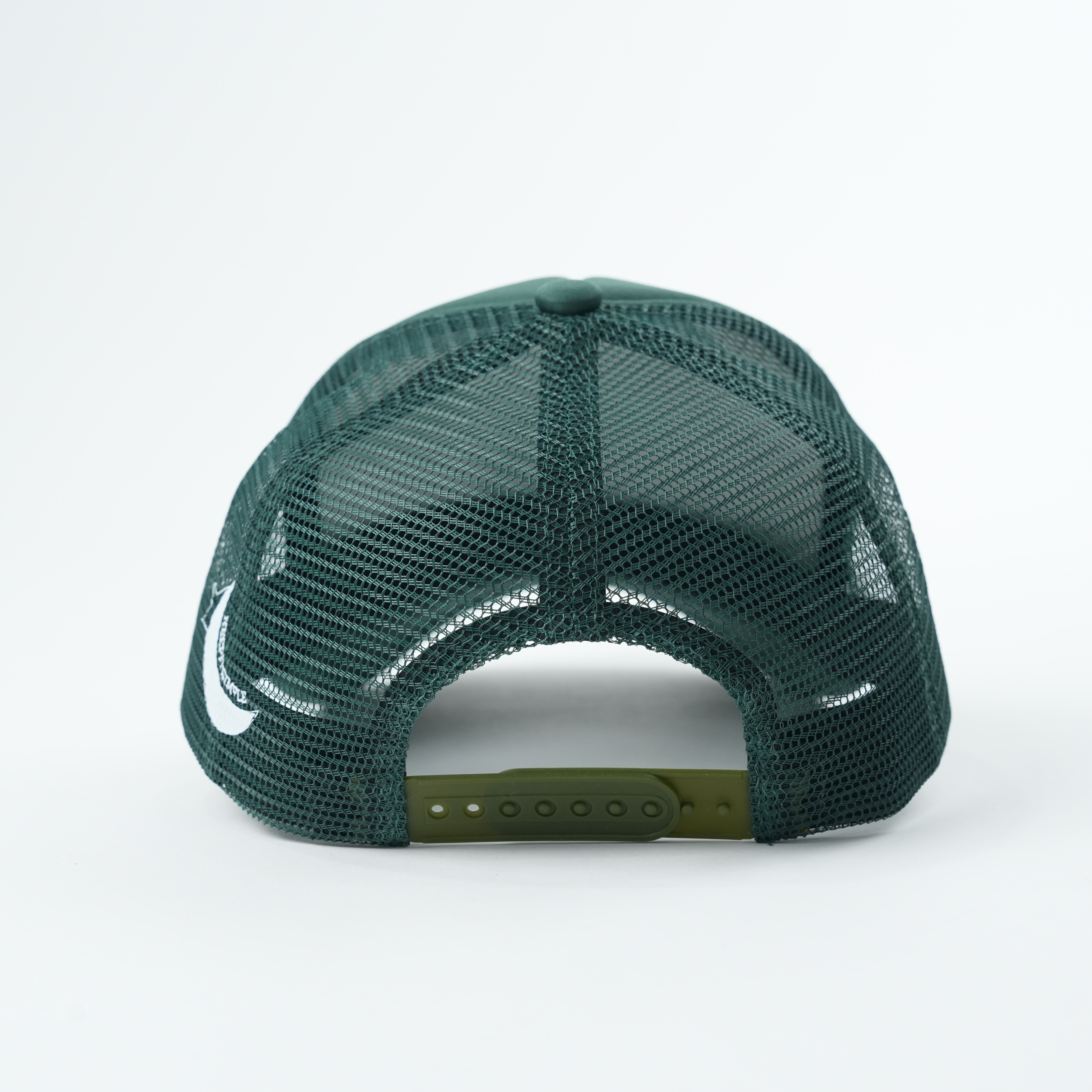 Dark Green Keep It Simple Printed Foam Mesh Trucker Hat
