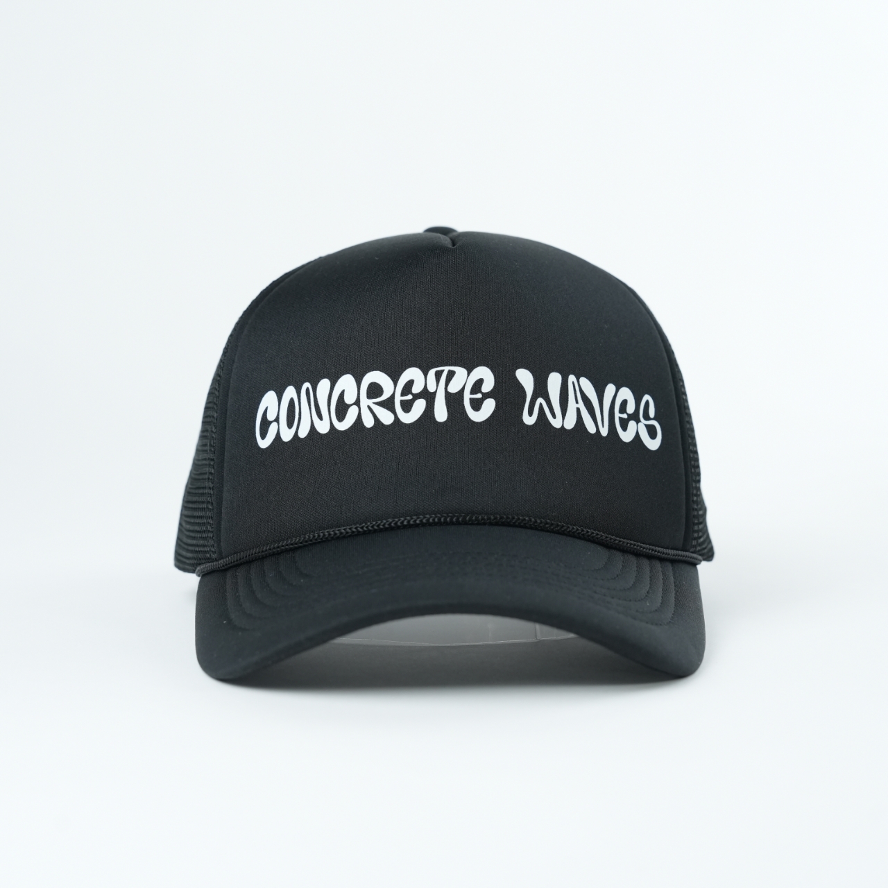 Blue and Black Printed Foam Mesh Trucker Cap