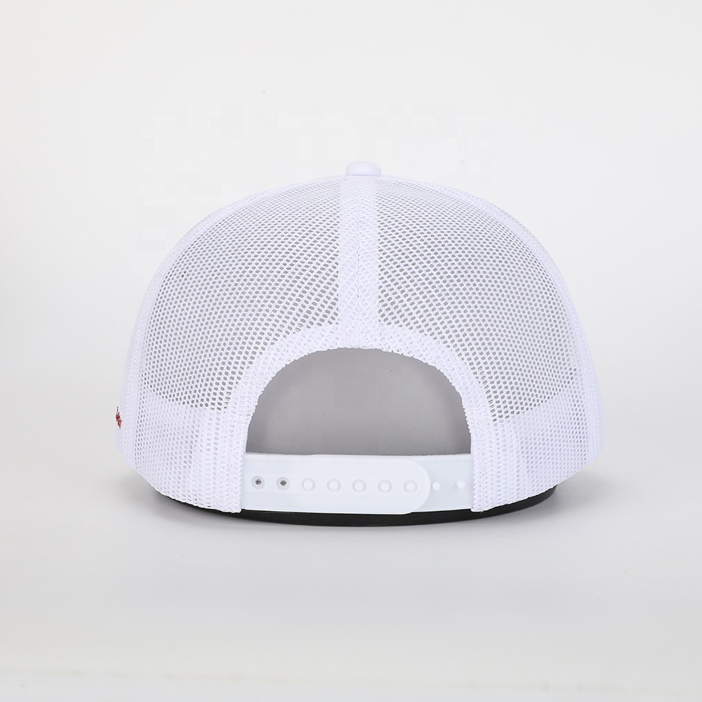 White Foam Trucker Hat with Inspirational Printed Slogan
