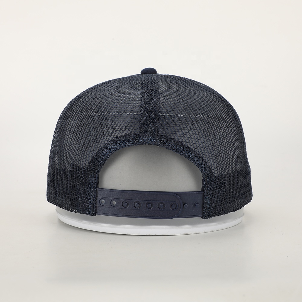 Navy Green Foam Mesh Trucker Cap with White Dove Print