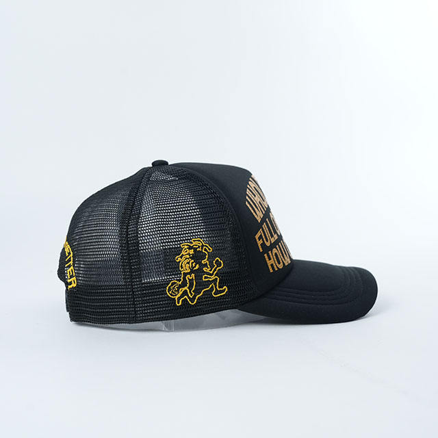 Black Hustlers Statement Print Foam Trucker Cap