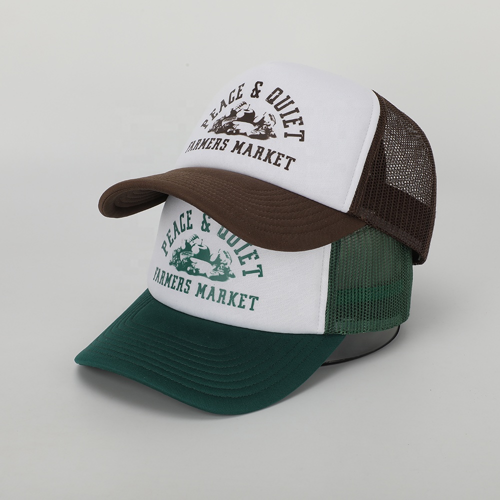 Farmers Market Print Foam Trucker Cap with Mesh Back