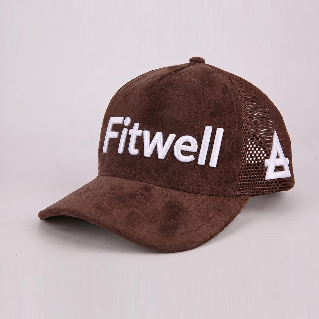 Suede Mesh Trucker Hat with Raised Road Junkiez Embroidery