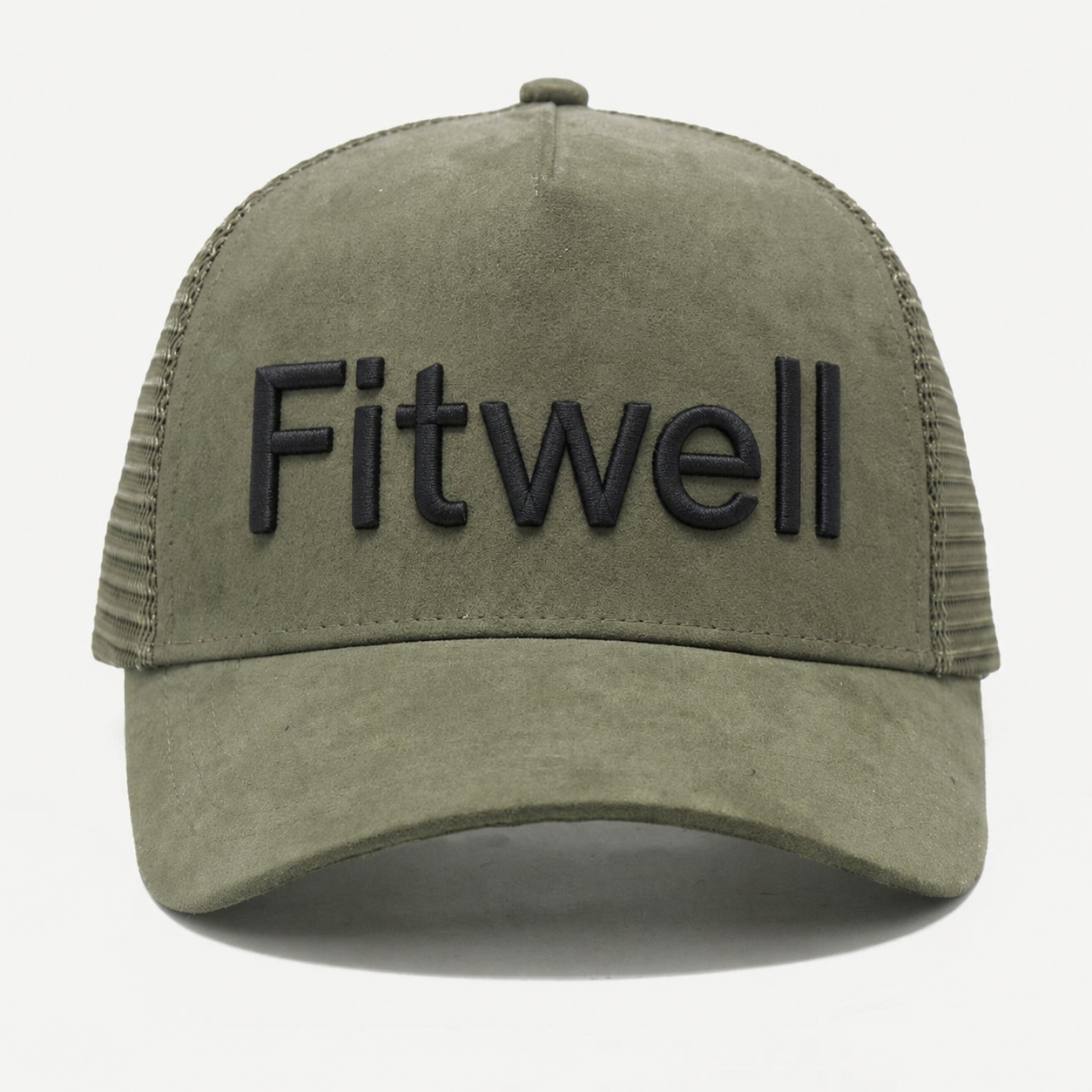 Vintage ICON 3D Embroidered Suede Mesh Trucker Cap