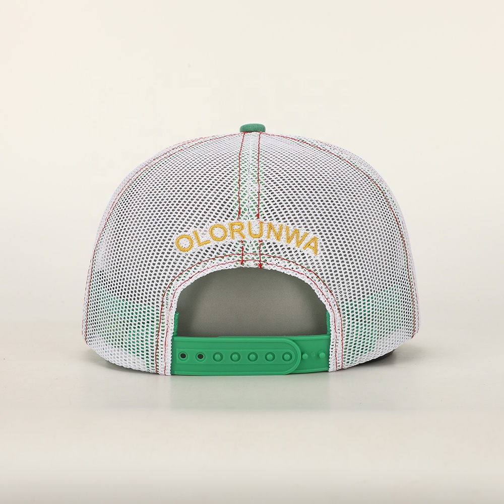 ORW Crown Logo Green Suede Mesh Trucker Hat