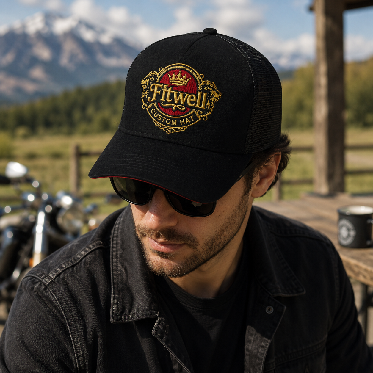 Black Suede Mesh Team Benavidez Embroidered Trucker Hat