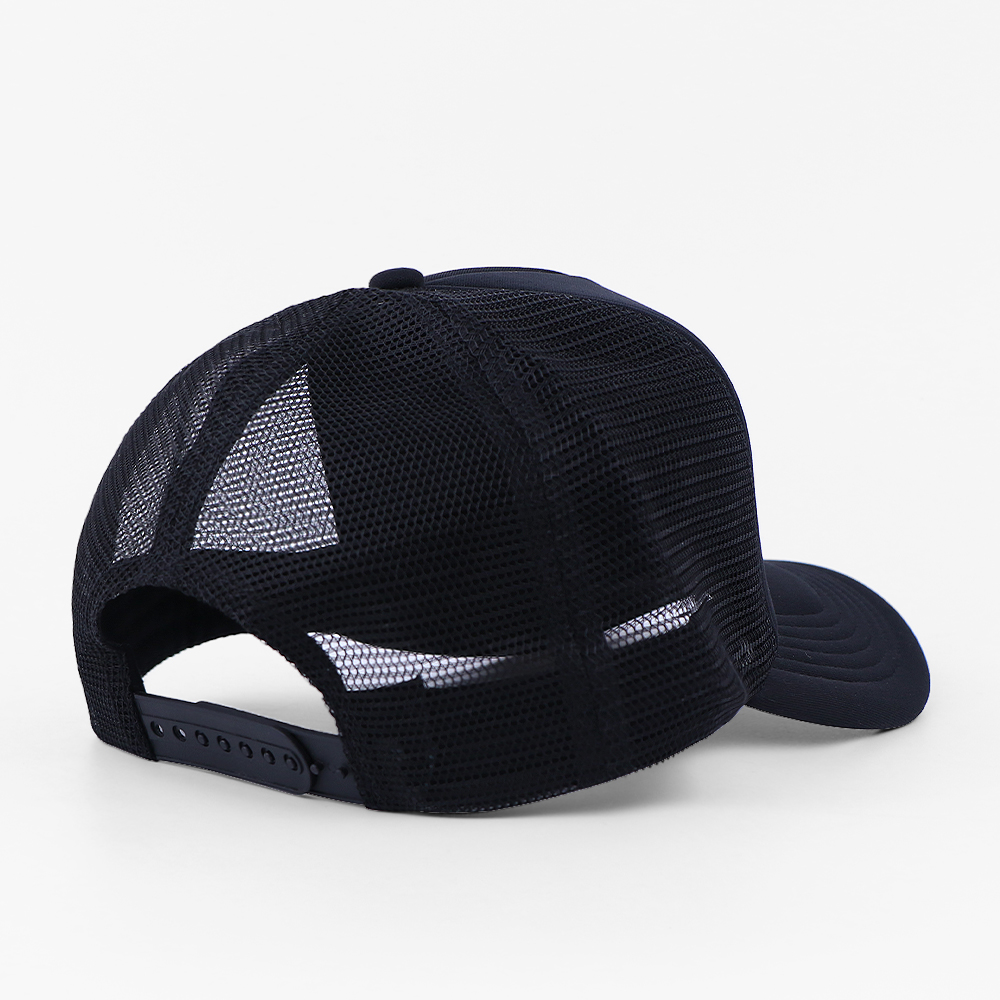 Black I Heart Script Logo Embroidered Foam Mesh Trucker Cap