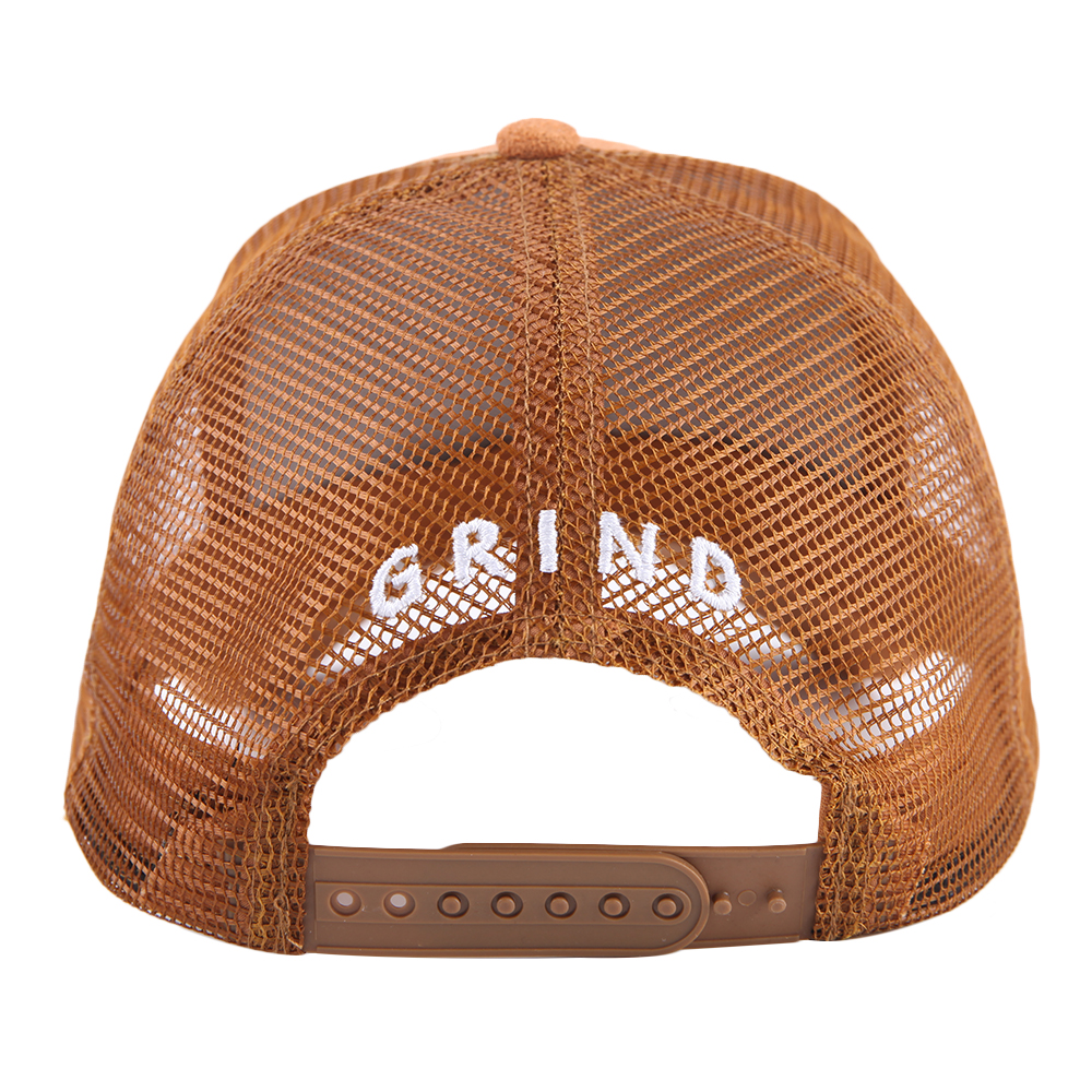 Premium Suede Trucker Cap with Embroidered Script Logo, Mesh Back Panels and Curved Brim – Unisex 5-Panel Casual Hat