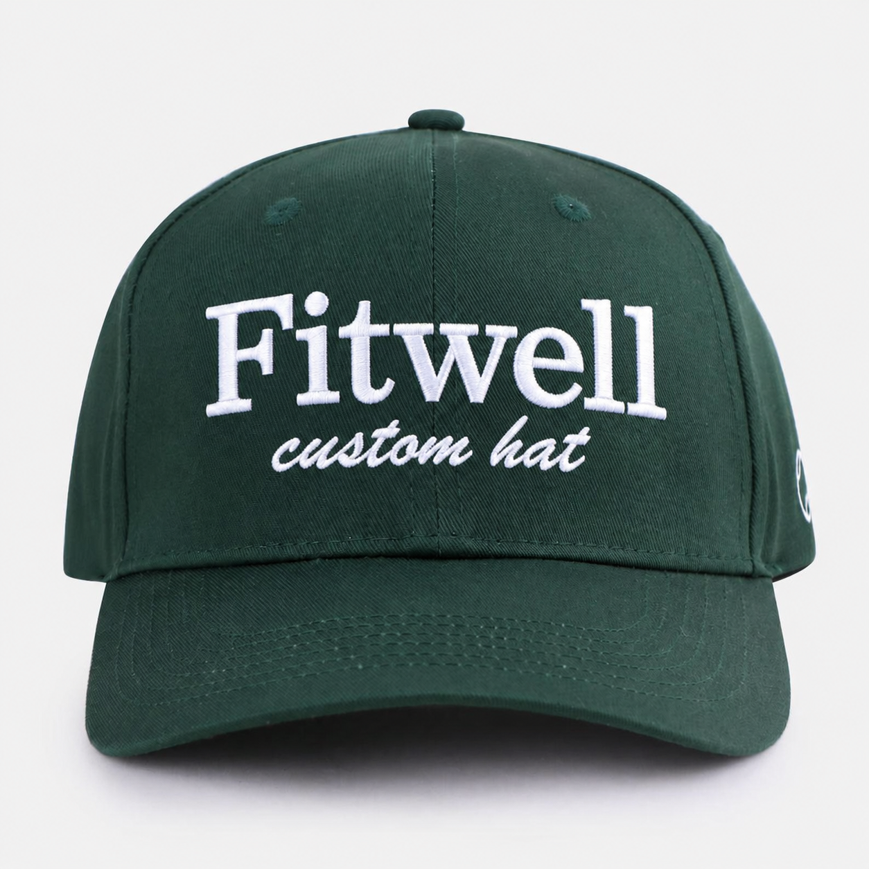 Forest Green Offcourt Lounge Club Tennis Slogan Embroidered 6-Panel Cap