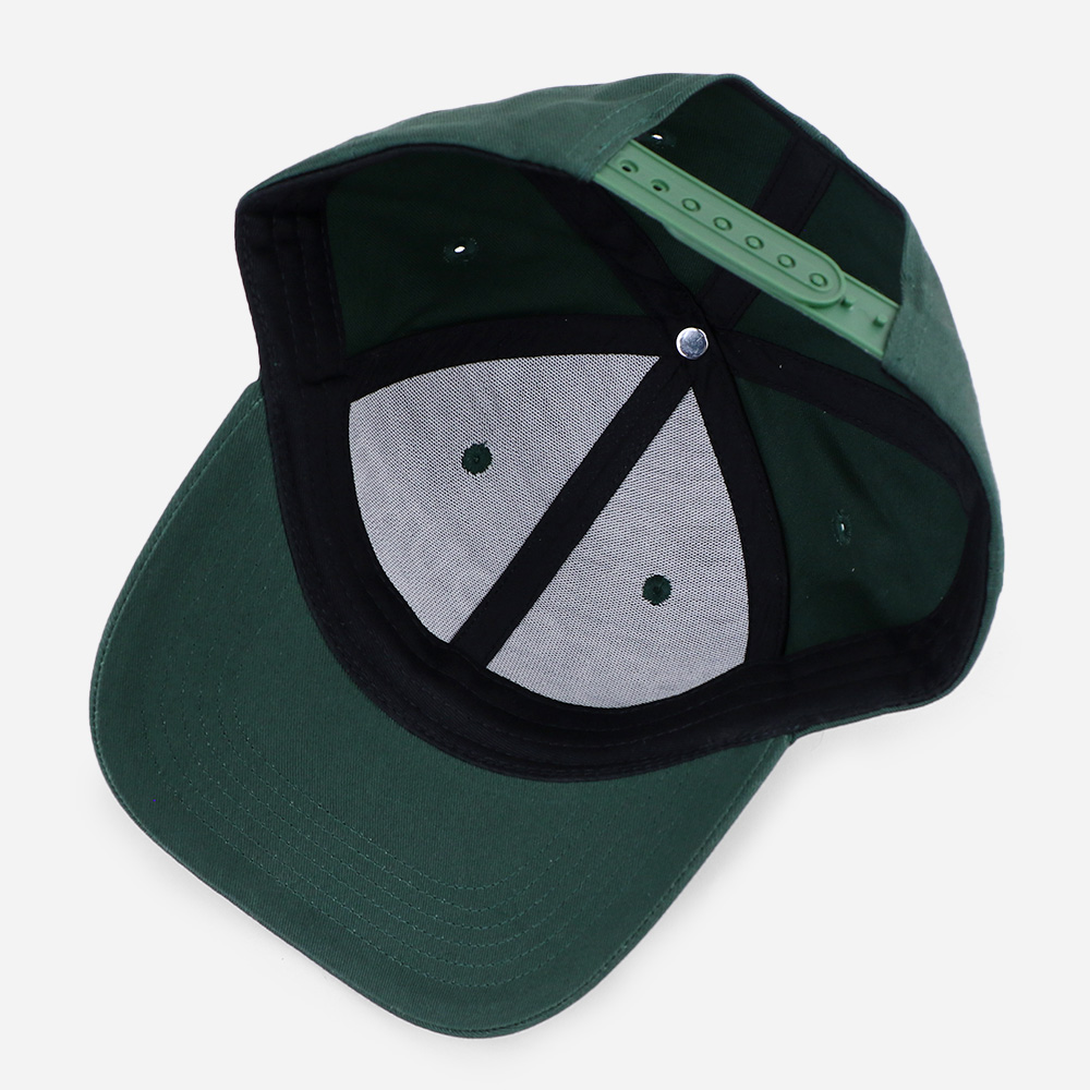 Forest Green Offcourt Lounge Club Tennis Slogan Embroidered 6-Panel Cap