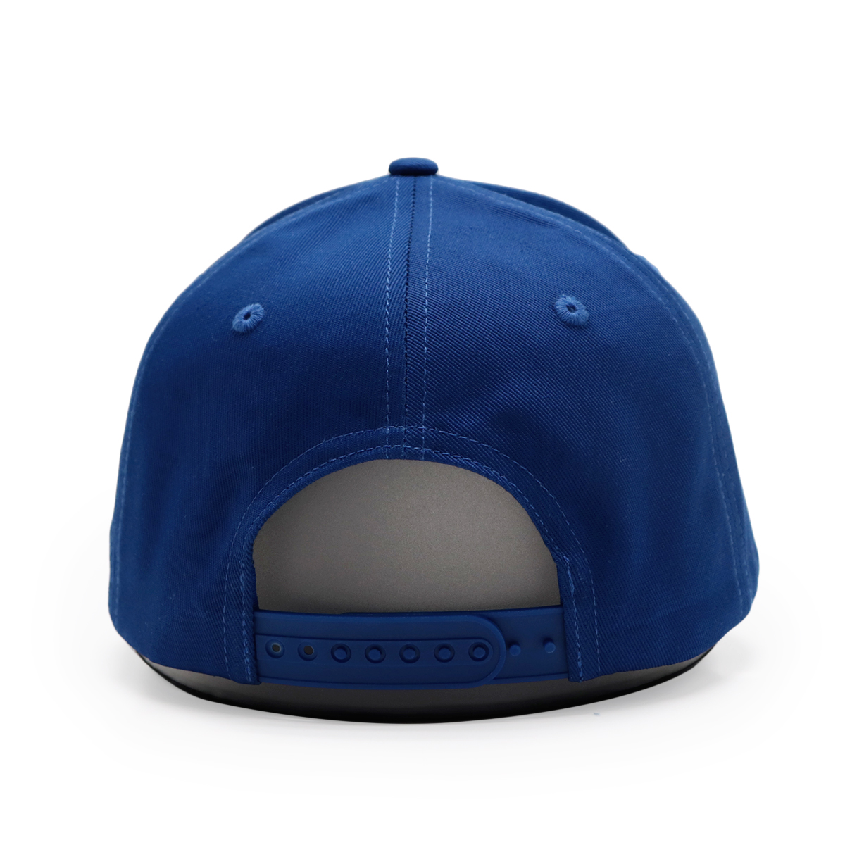 Blue Soccer Embroidered Baseball Cap with Curved Visor