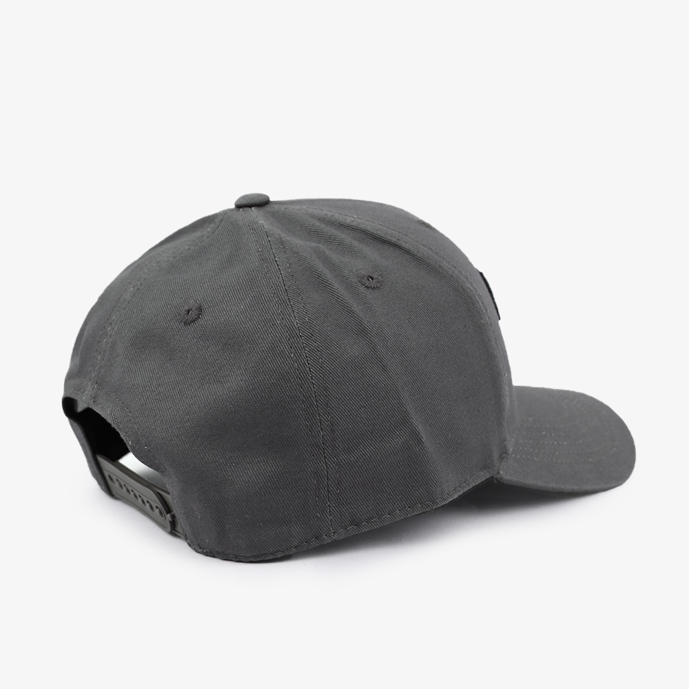 Dark Gray Multicolor Logo Embroidered Six-Panel Baseball Cap