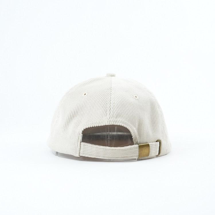 Ivory OPEN AIR SUPPLY CO Corduroy Five-Panel Flat-Brim Snapback Cap