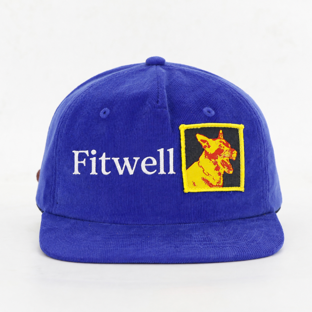 Royal Blue Corduroy Harsh Reality Dog Patch 5-Panel Snapback Cap