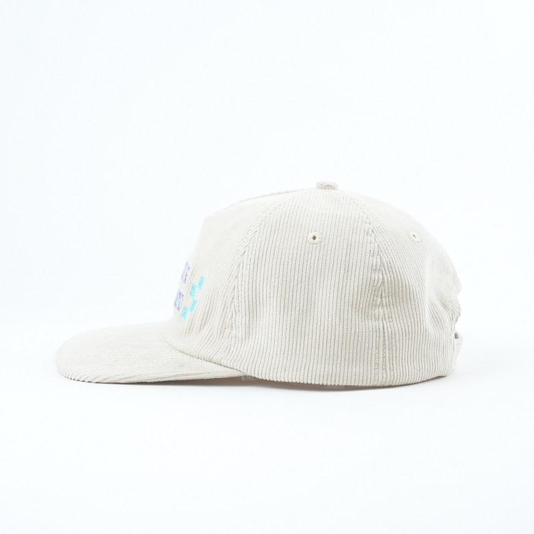 Ivory OPEN AIR SUPPLY CO Corduroy Five-Panel Flat-Brim Snapback Cap