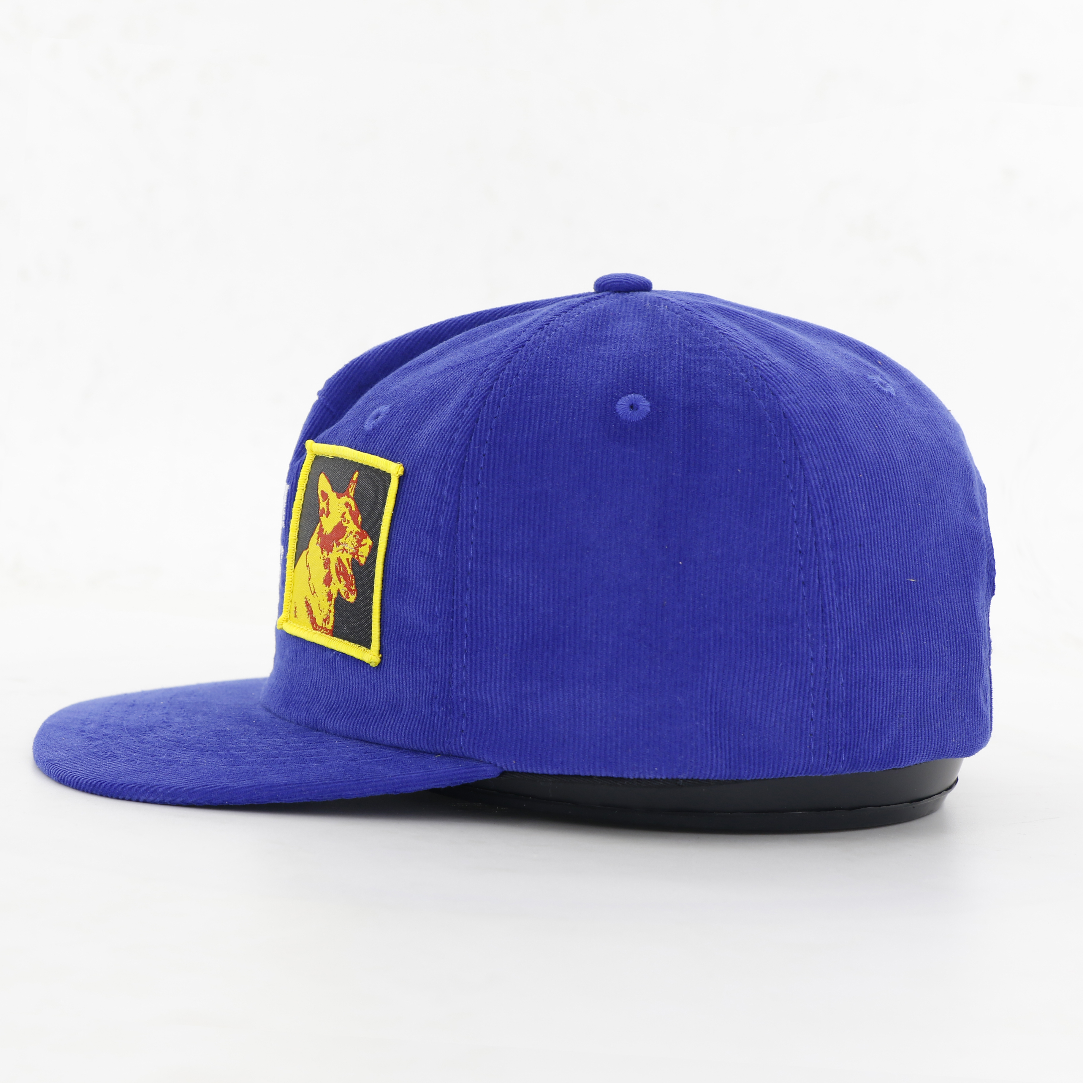 Royal Blue Corduroy Harsh Reality Dog Patch 5-Panel Snapback Cap
