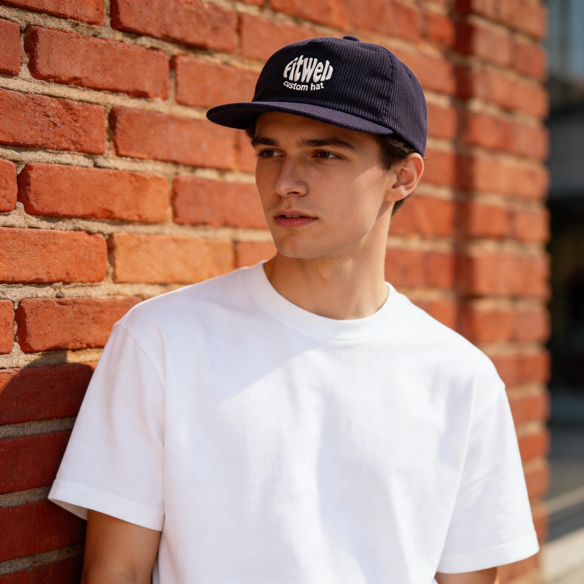 Jesus Saves Threads Dark Ribbed Flat Brim Faith Hat