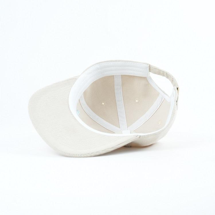 Ivory OPEN AIR SUPPLY CO Corduroy Five-Panel Flat-Brim Snapback Cap