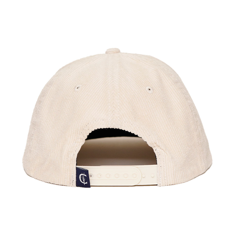 Vintage Corduroy Snapback Cap with Embroidered Letter Logo Adjustable Streetwear Hat