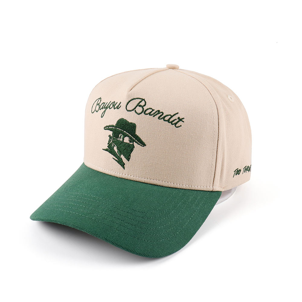 Bayou Bandit Two-Tone Embroidered Cotton Twill Baseball Cap