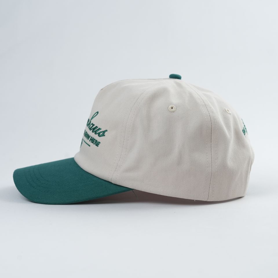 Greenhaus Two‑Tone Cotton Twill 5‑Panel Baseball Cap