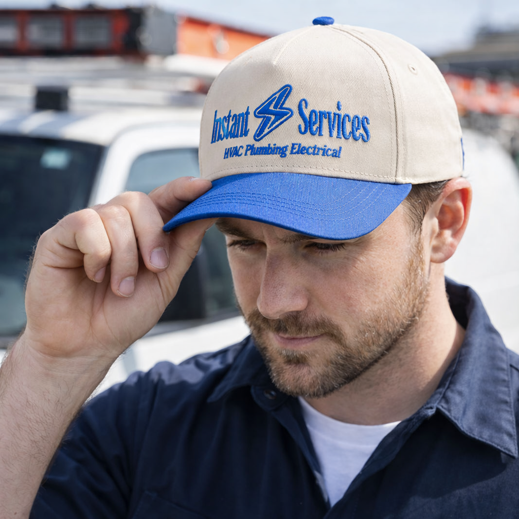 Two-Tone Baseball Hat with &quotInstant Services