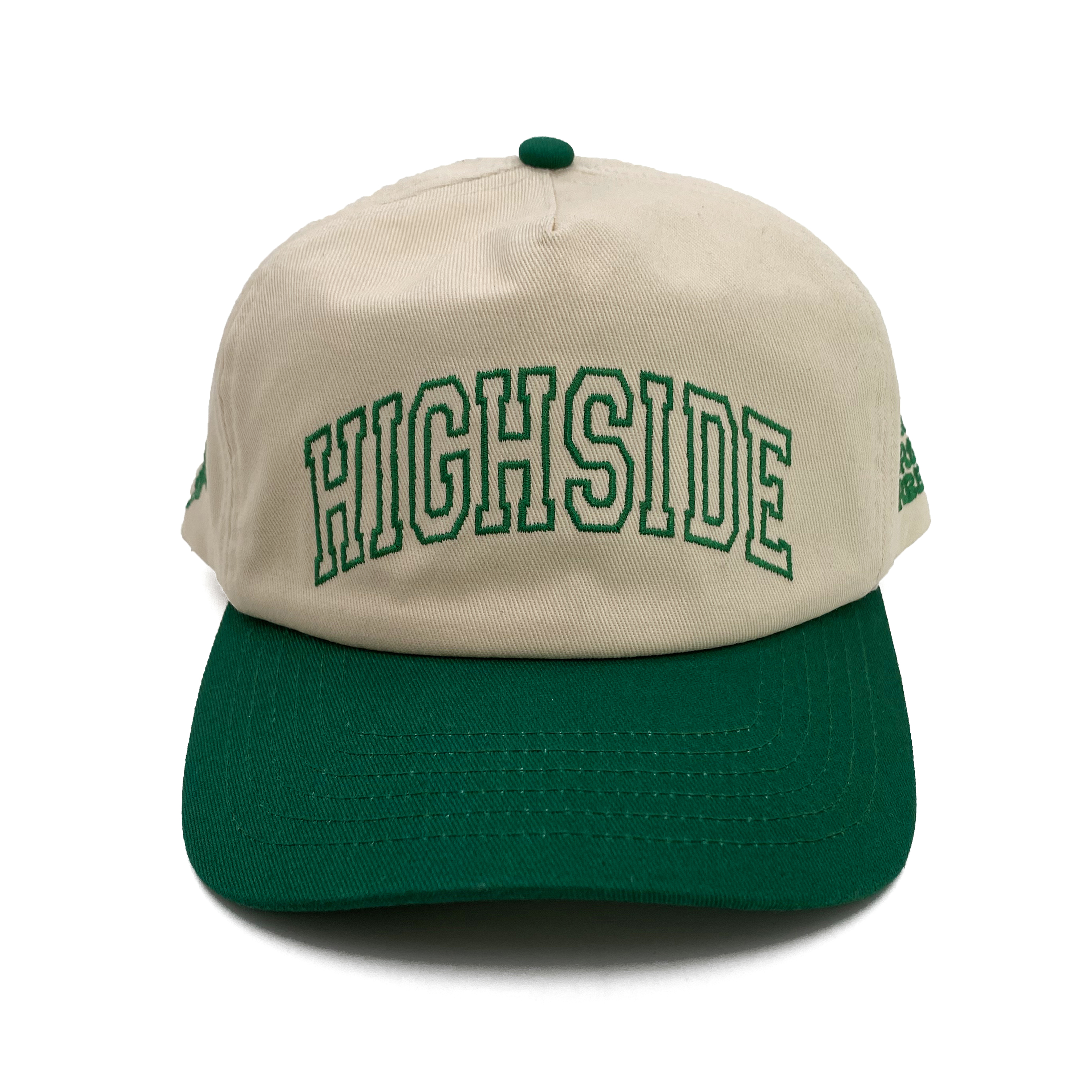 Two-Tone 5 Panel Cotton Twill Cap with Flat Embroidery