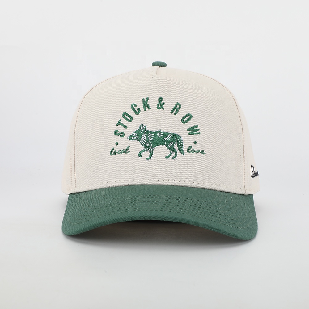 Stock & Row Two-Tone Green Embroidered Baseball Cap