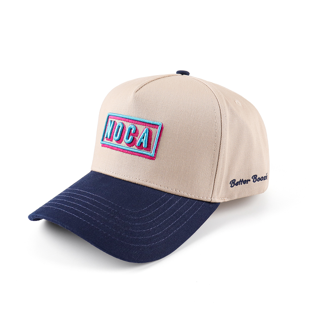 Two-Tone NOCA Embroidered Cotton Twill Baseball Cap