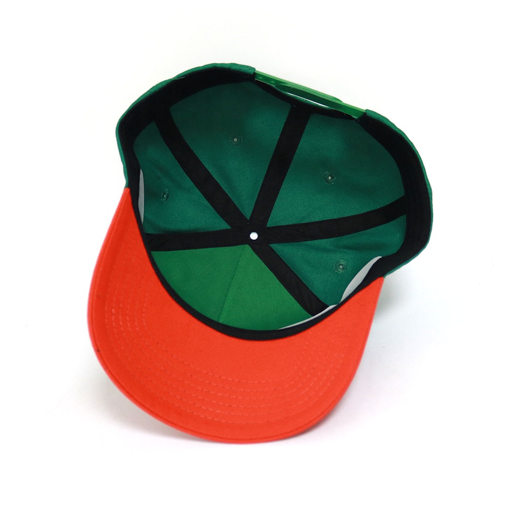 Green and Orange HL Embroidered Two-Tone Baseball Cap
